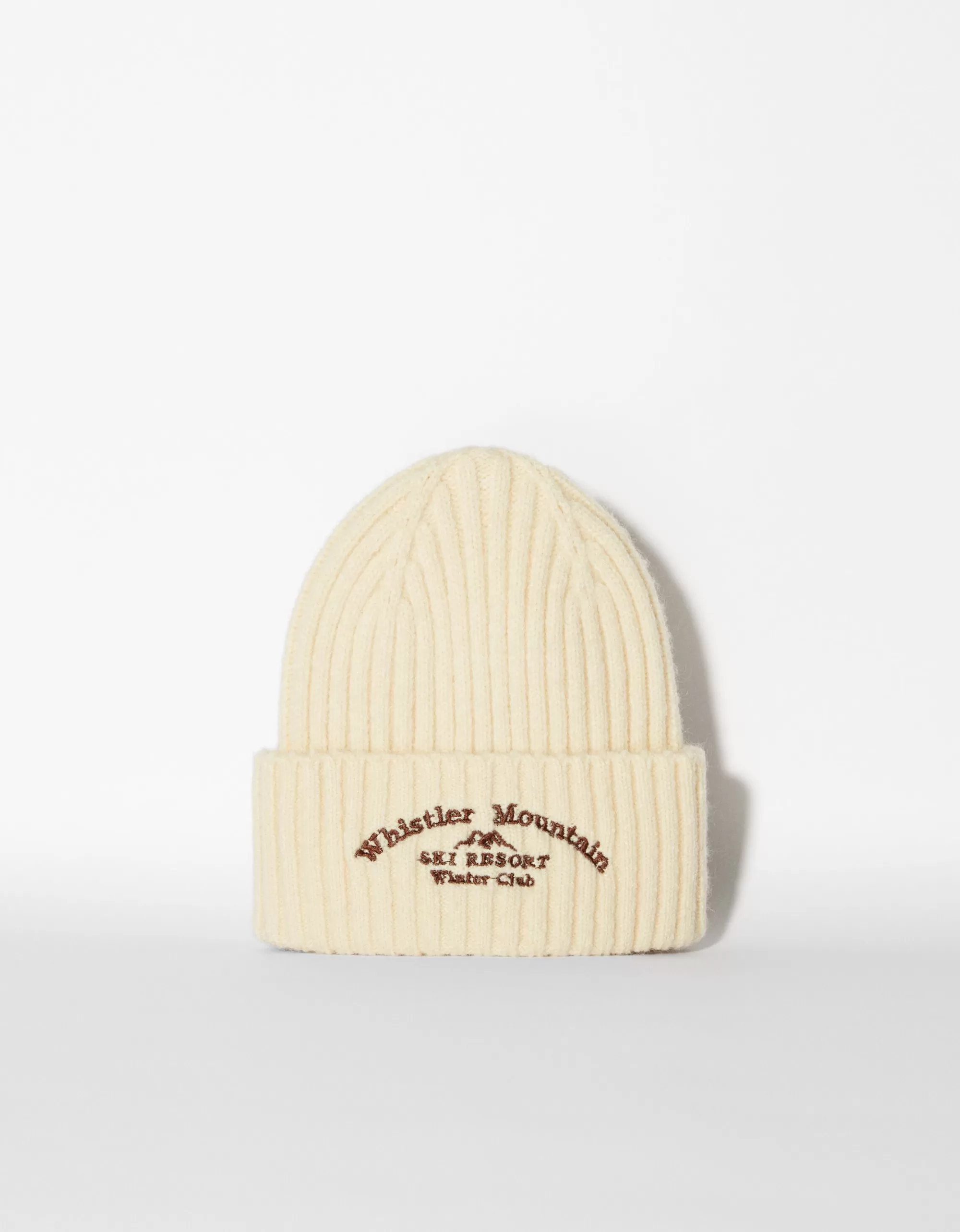MUJER BERSHKA Beanie bordado rib