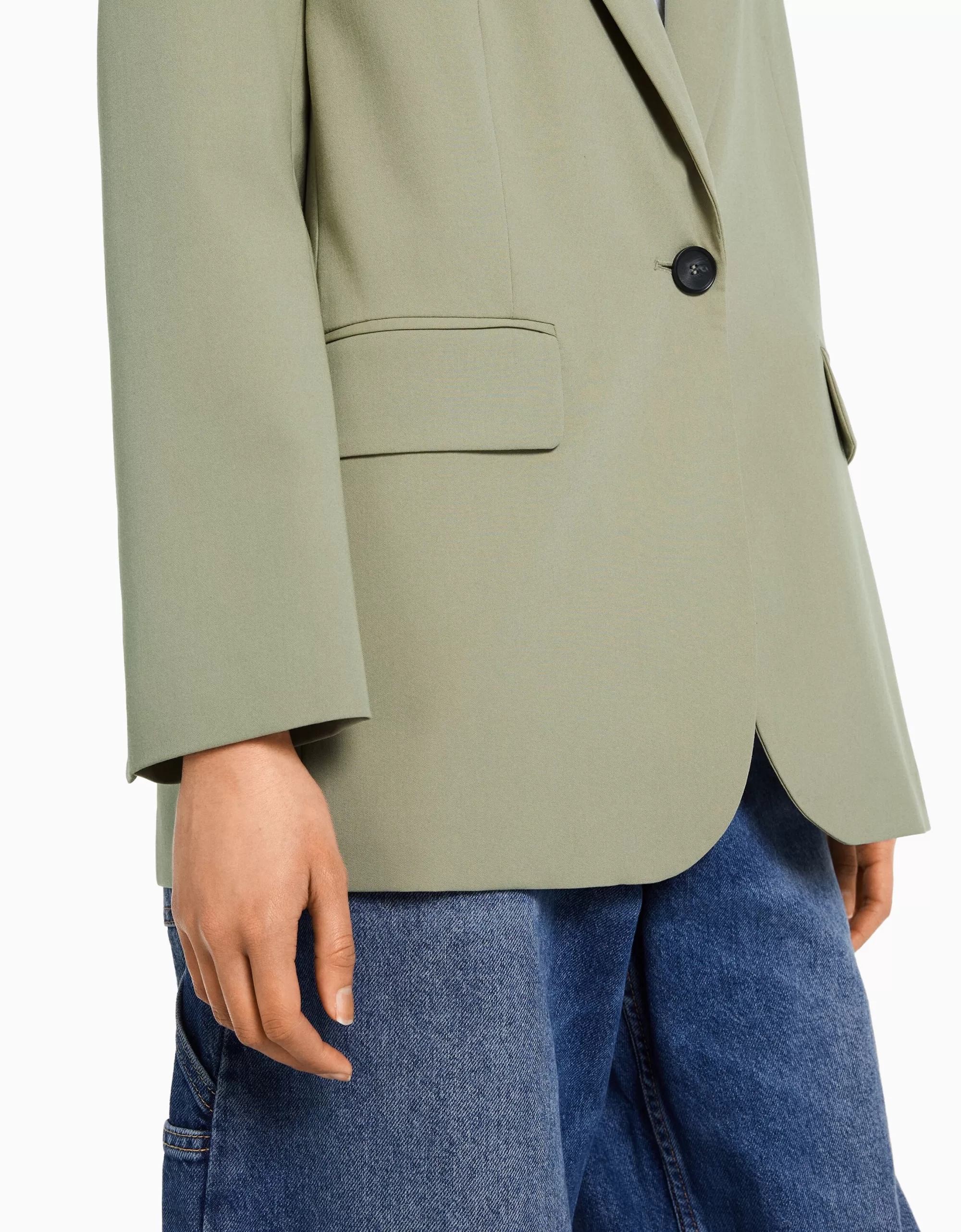 MUJER BERSHKA Blazer tailoring oversize corte masculino