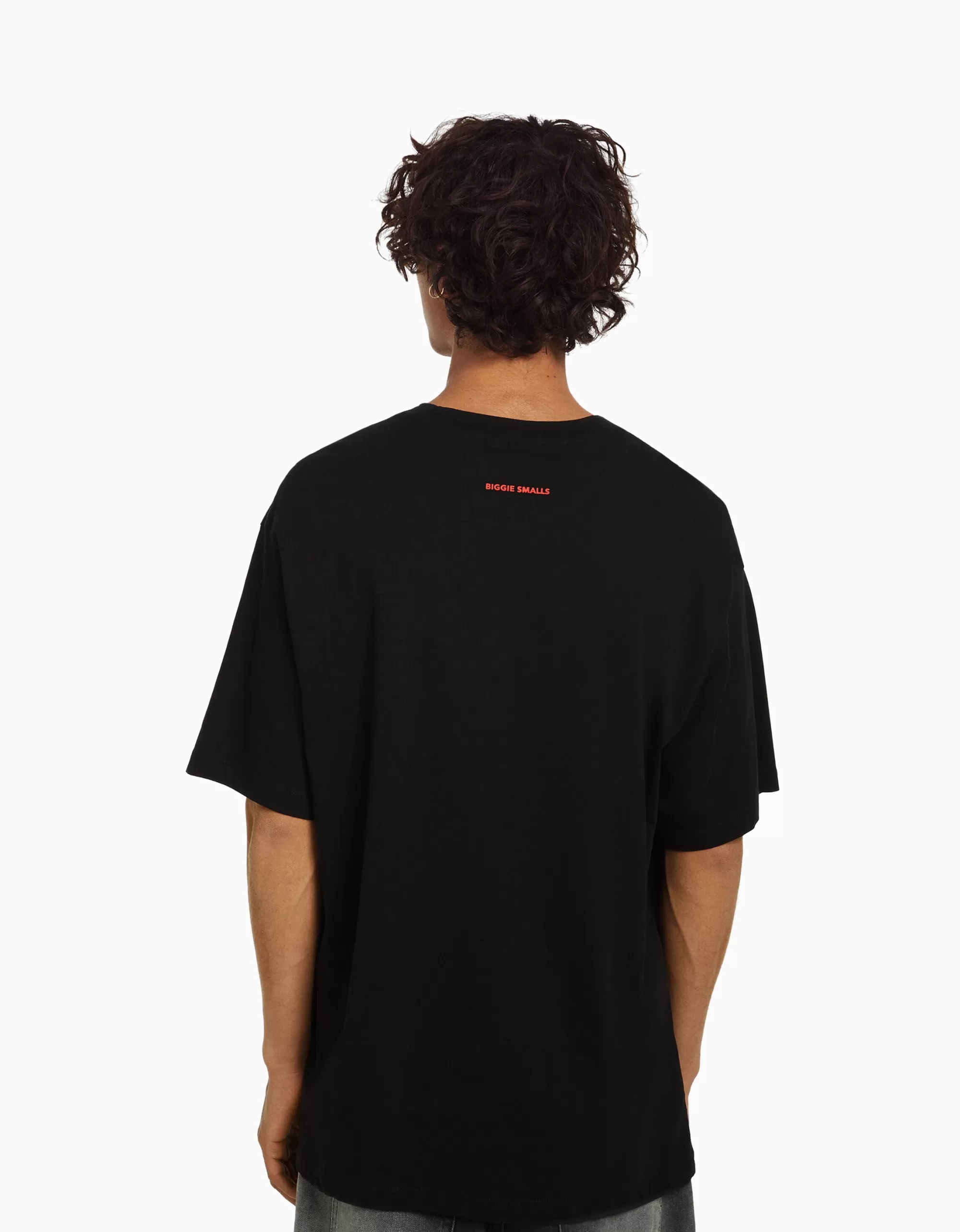 HOMBRE BERSHKA Camiseta manga corta boxy fit print The Notorious B.I.G.