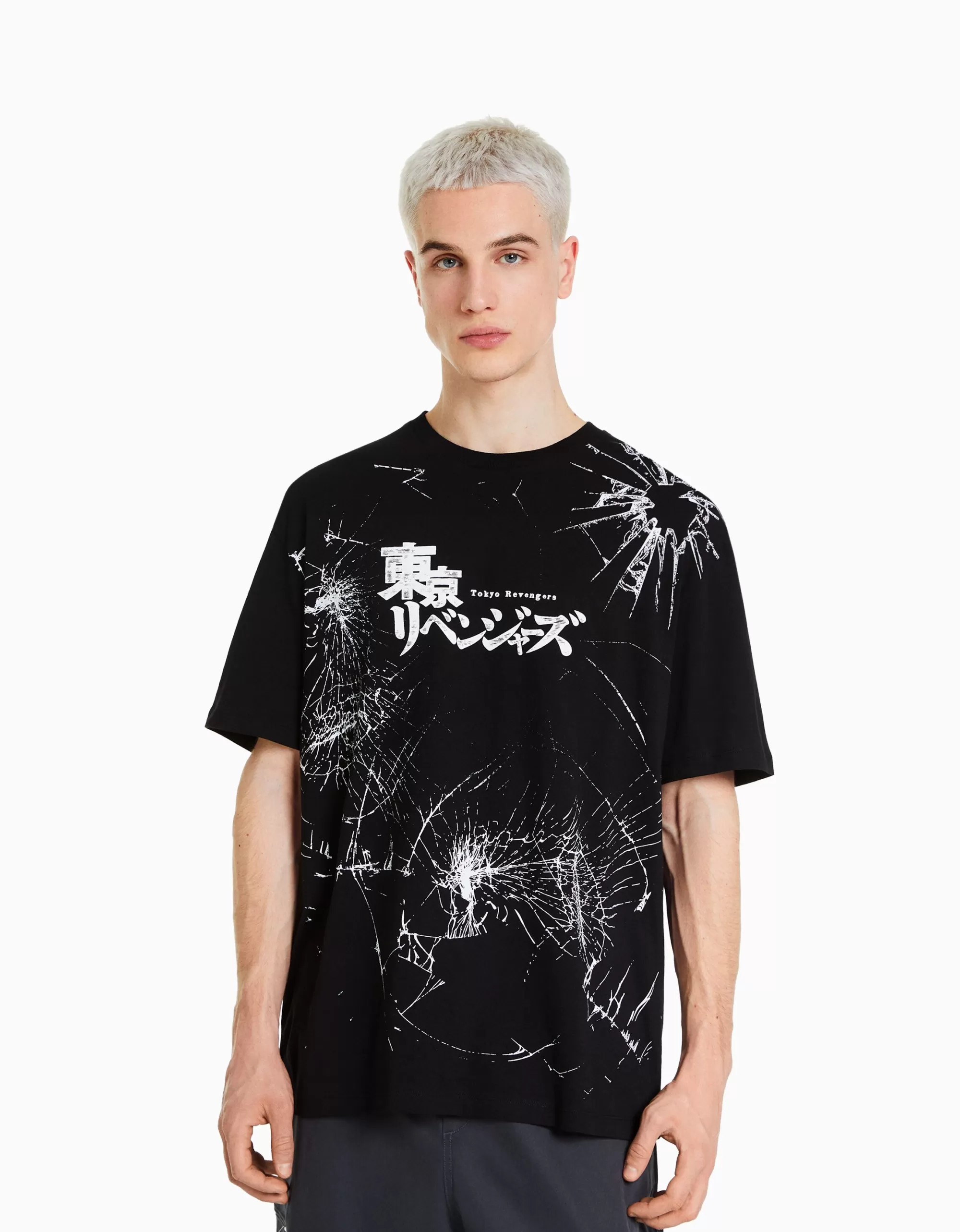 HOMBRE BERSHKA Camiseta manga corta boxy fit TOKYO REVENGERS