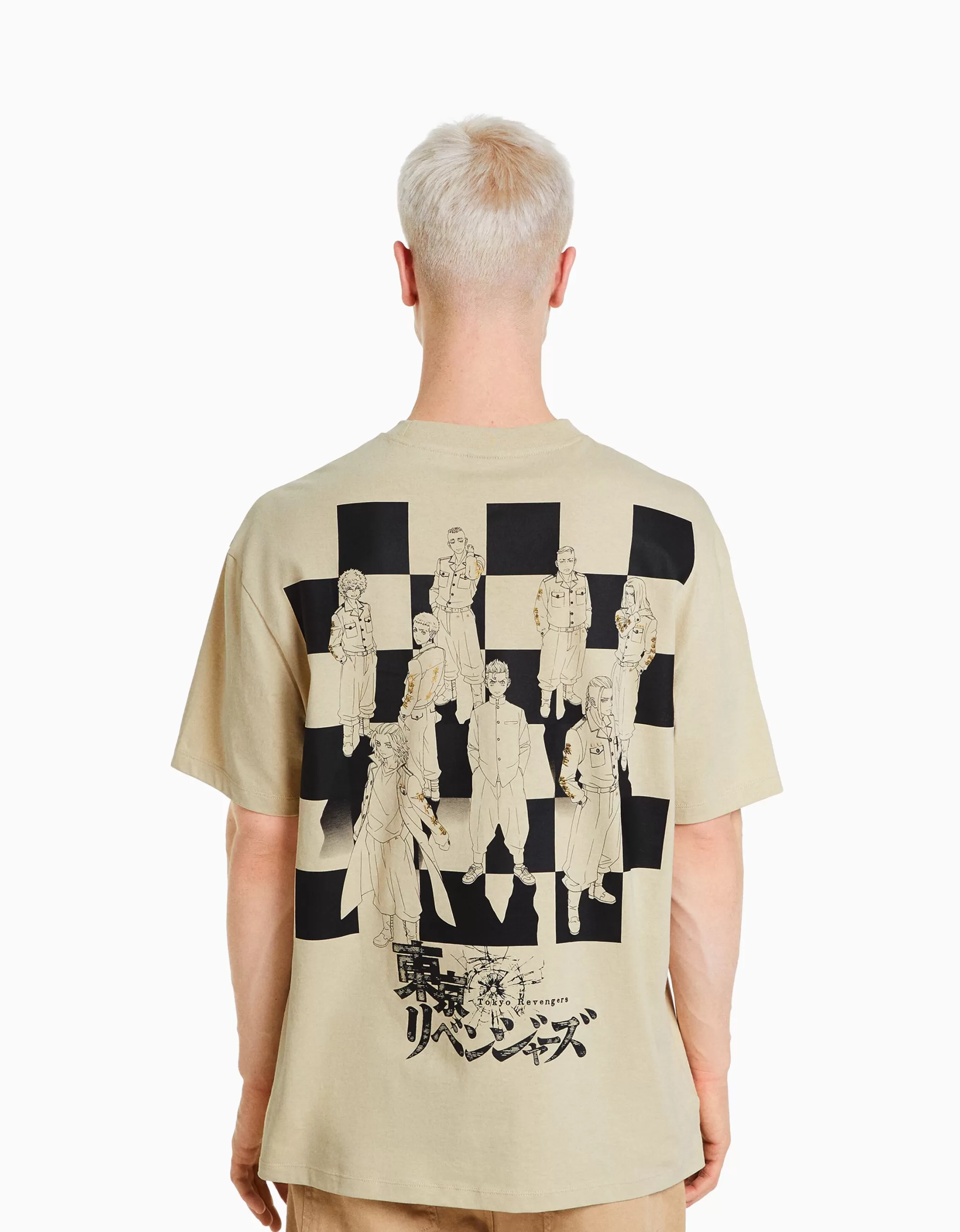 HOMBRE BERSHKA Camiseta manga corta boxy fit TOKYO REVENGERS