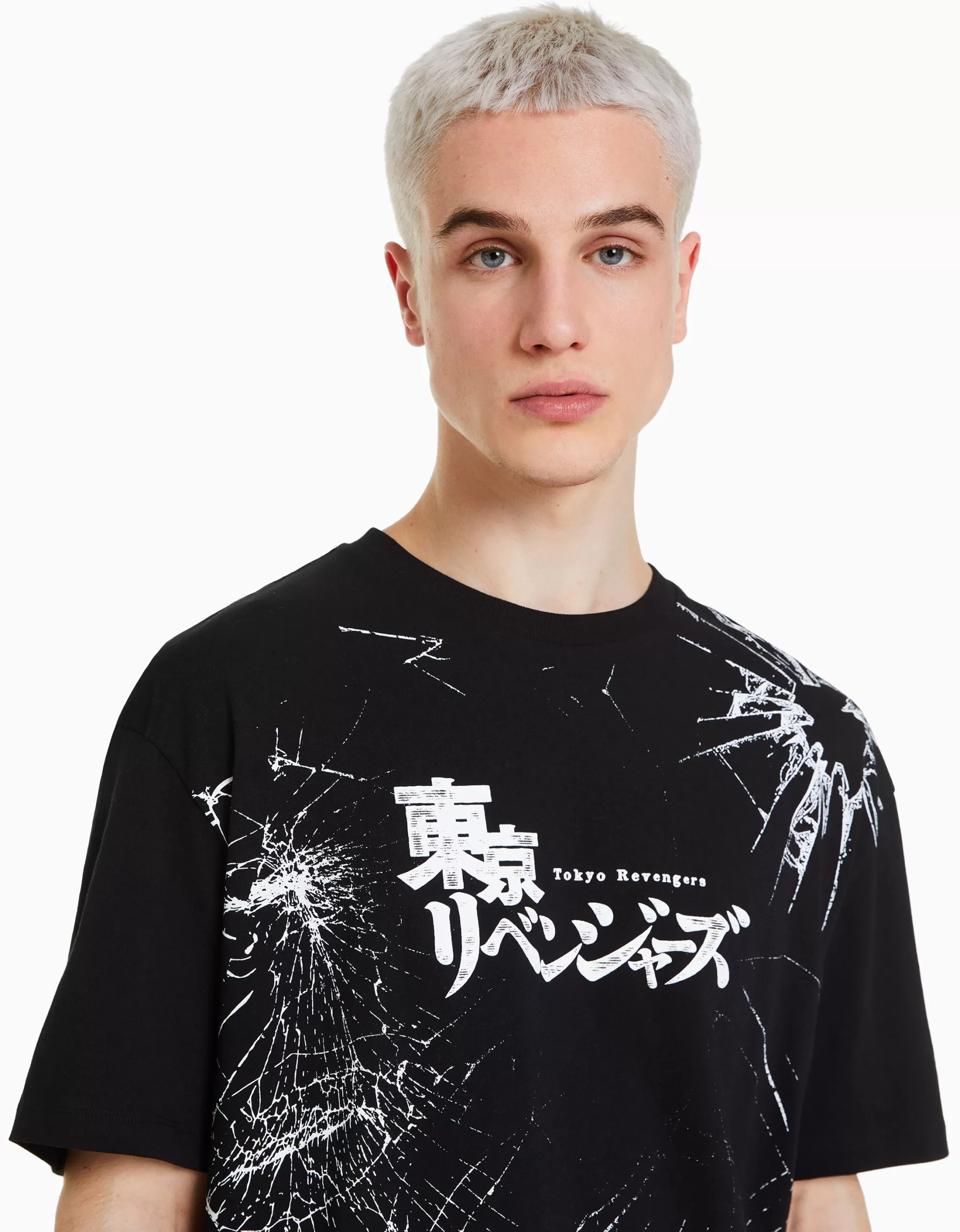 HOMBRE BERSHKA Camiseta manga corta boxy fit TOKYO REVENGERS
