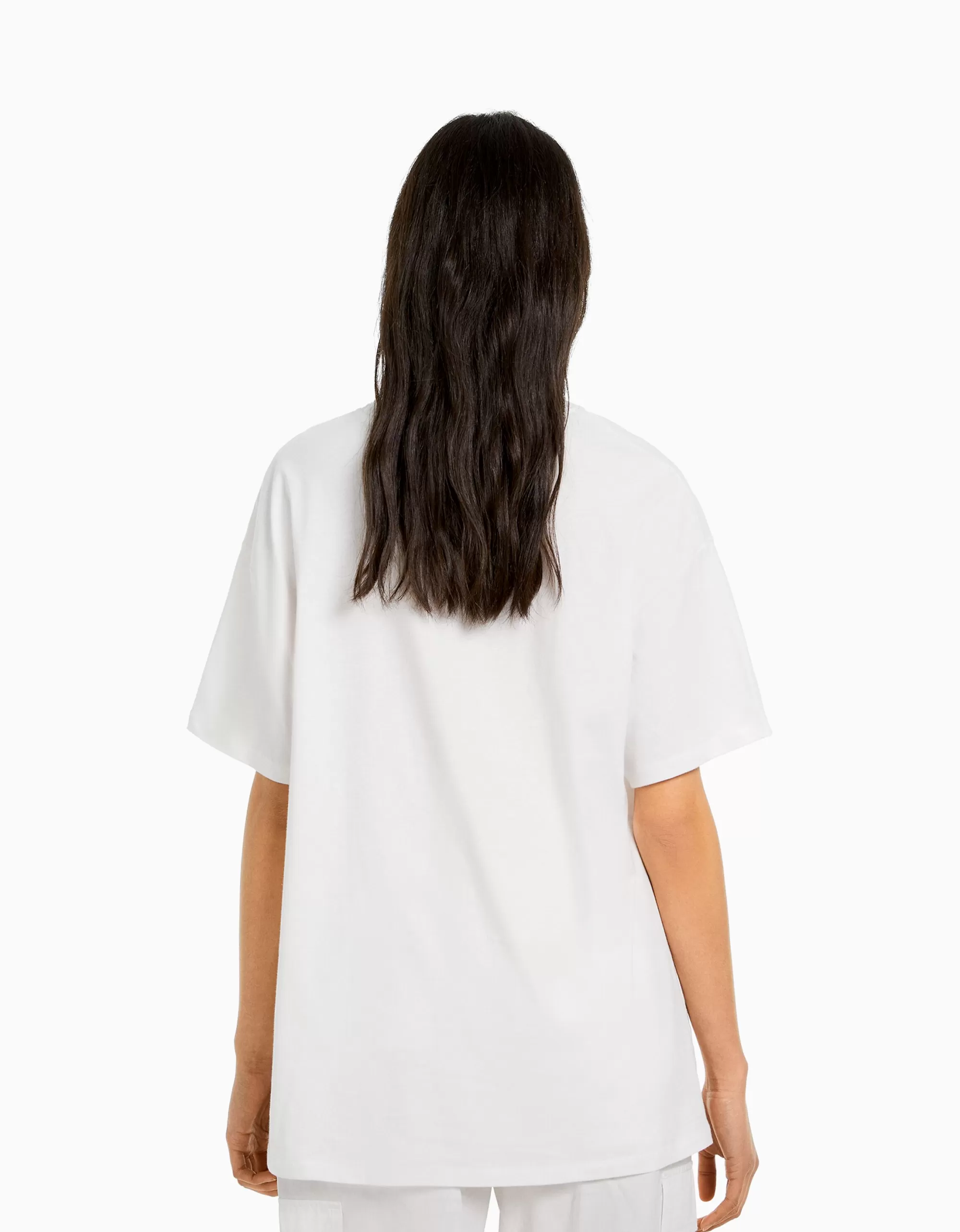 MUJER BERSHKA Camiseta manga corta oversize print TOKYO REVENGERS