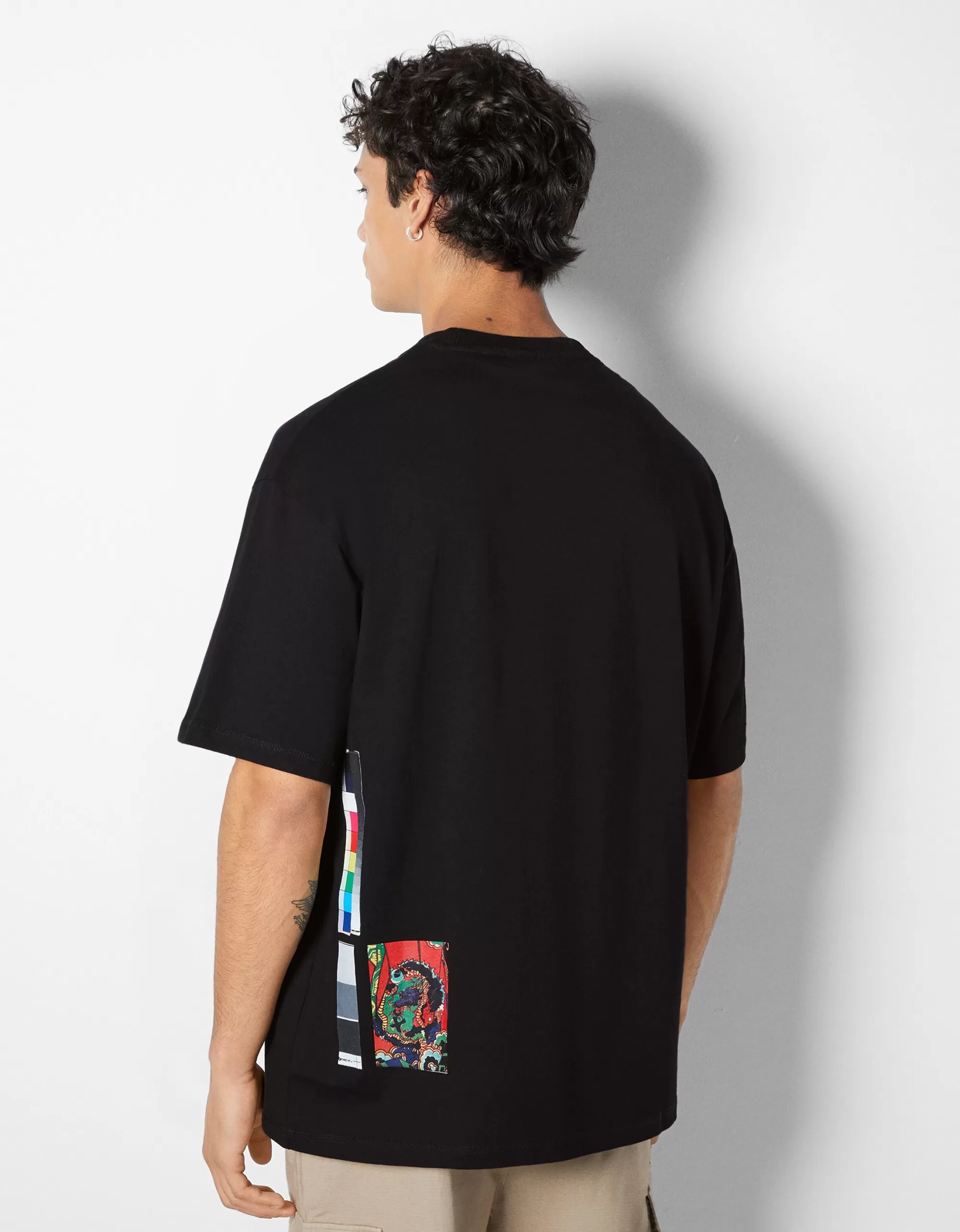 HOMBRE BERSHKA Camiseta manga corta print Art Series