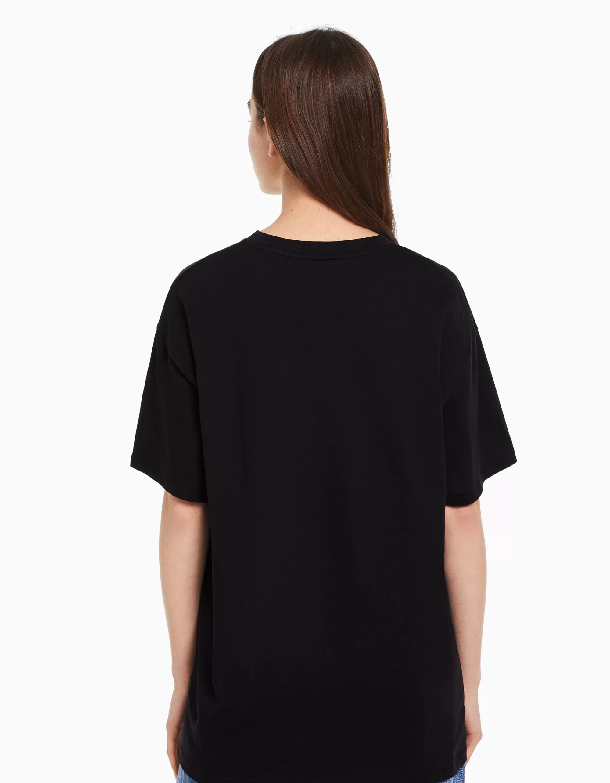 MUJER BERSHKA Camiseta manga corta print Darling in the Franxx