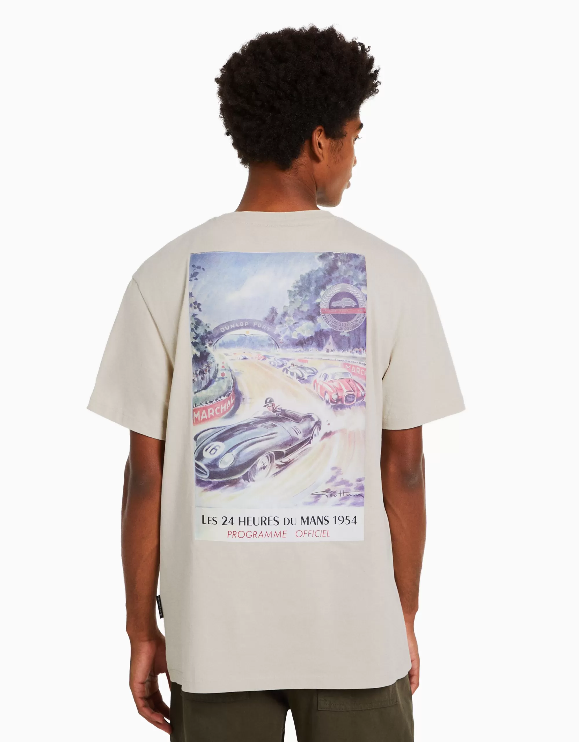 HOMBRE BERSHKA Camiseta manga corta regular fit 24h LE MANS