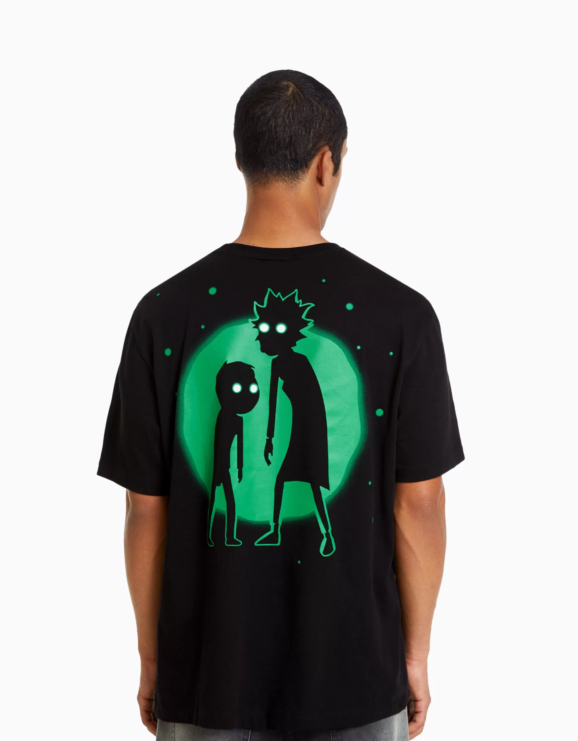 HOMBRE BERSHKA Camiseta manga corta regular fit print RickMorty