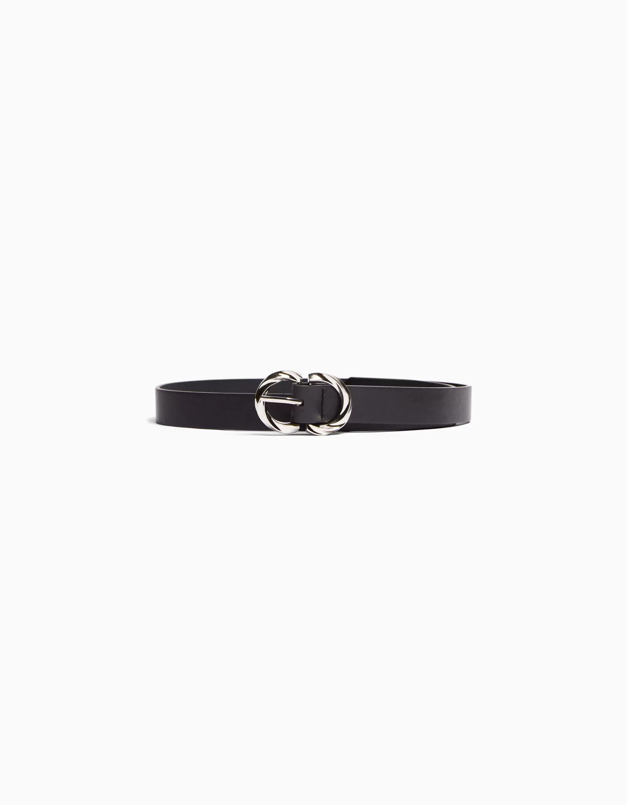 MUJER BERSHKA Cinturón fino hebilla doble