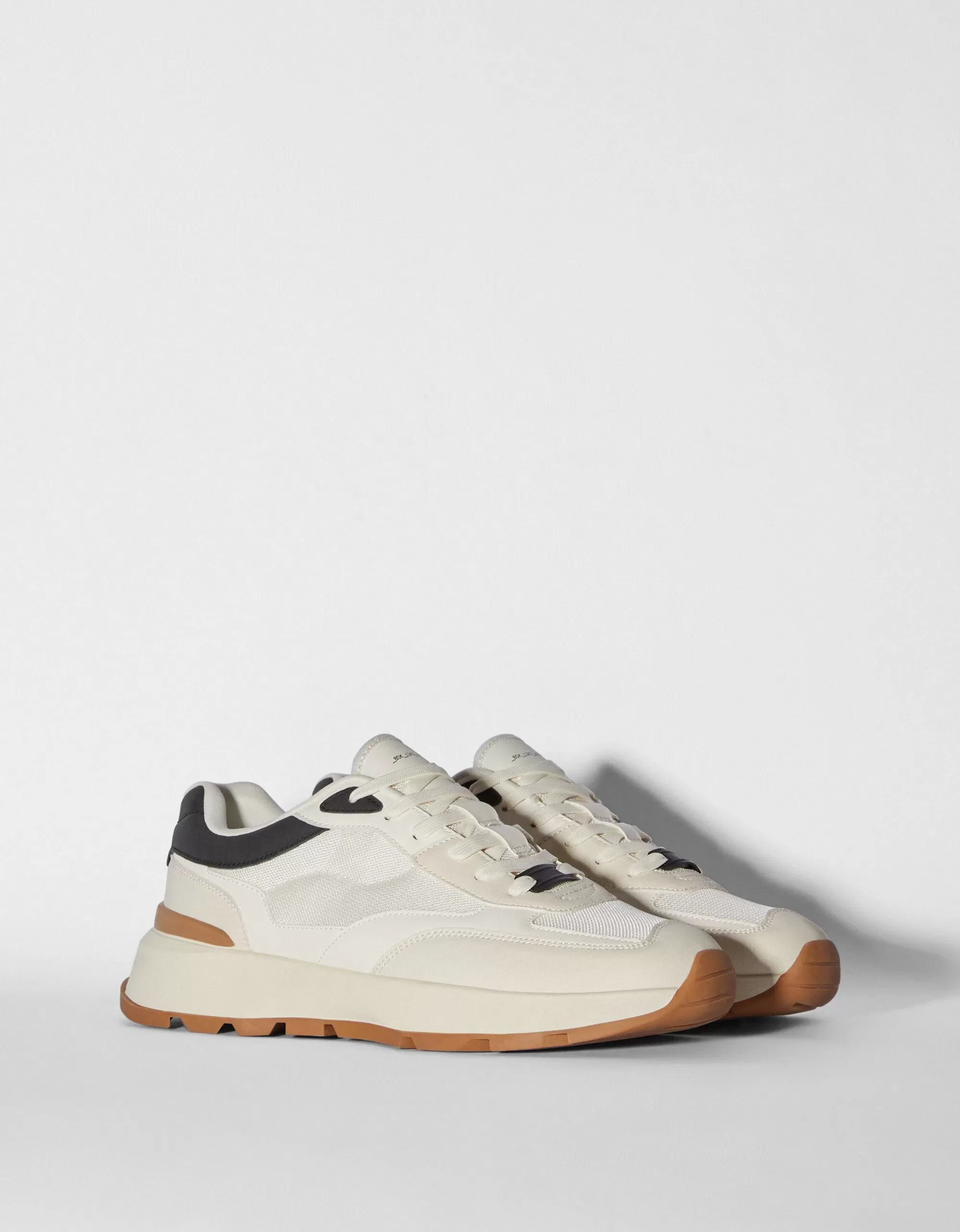 HOMBRE BERSHKA Deportivas combinadas rejilla hombre