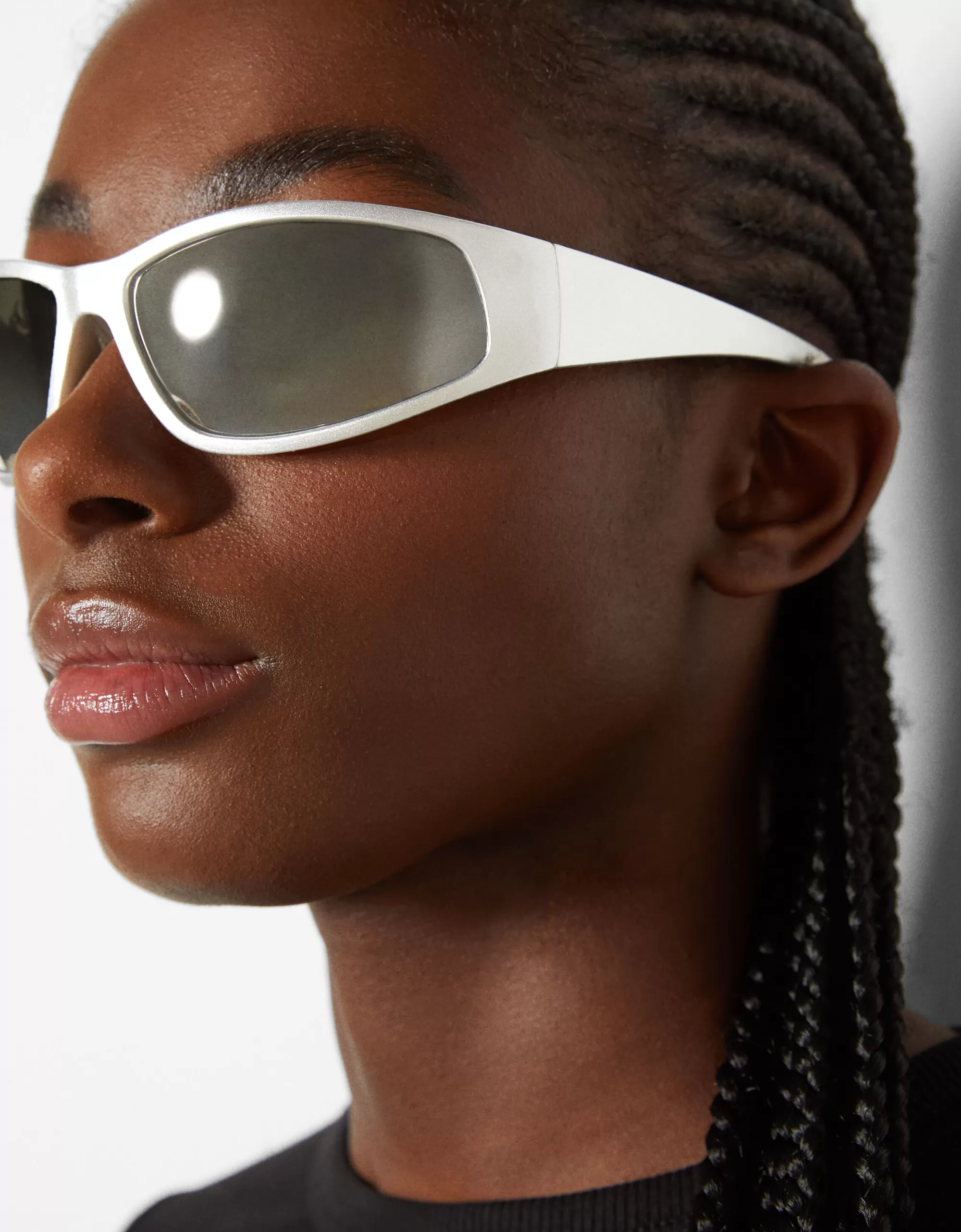 MUJER BERSHKA Gafas cromadas