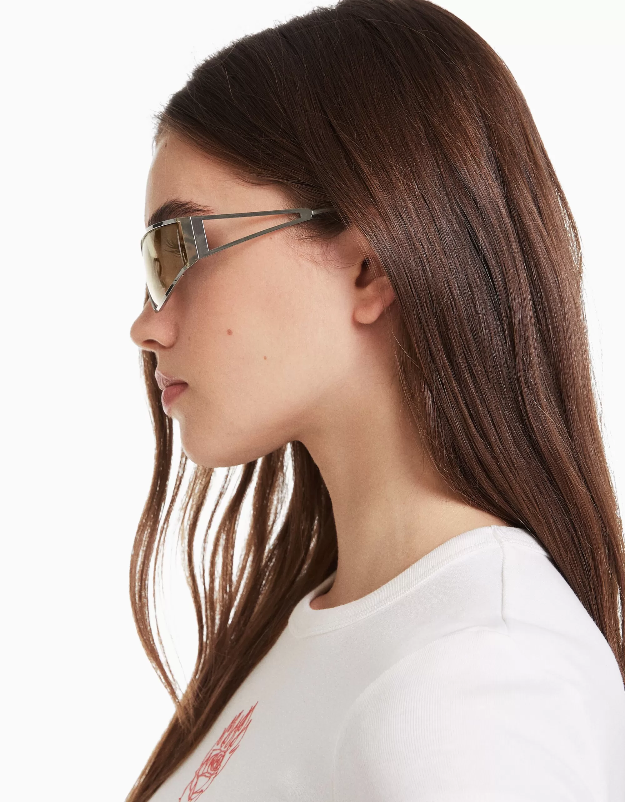 MUJER BERSHKA Gafas metálicas cycling