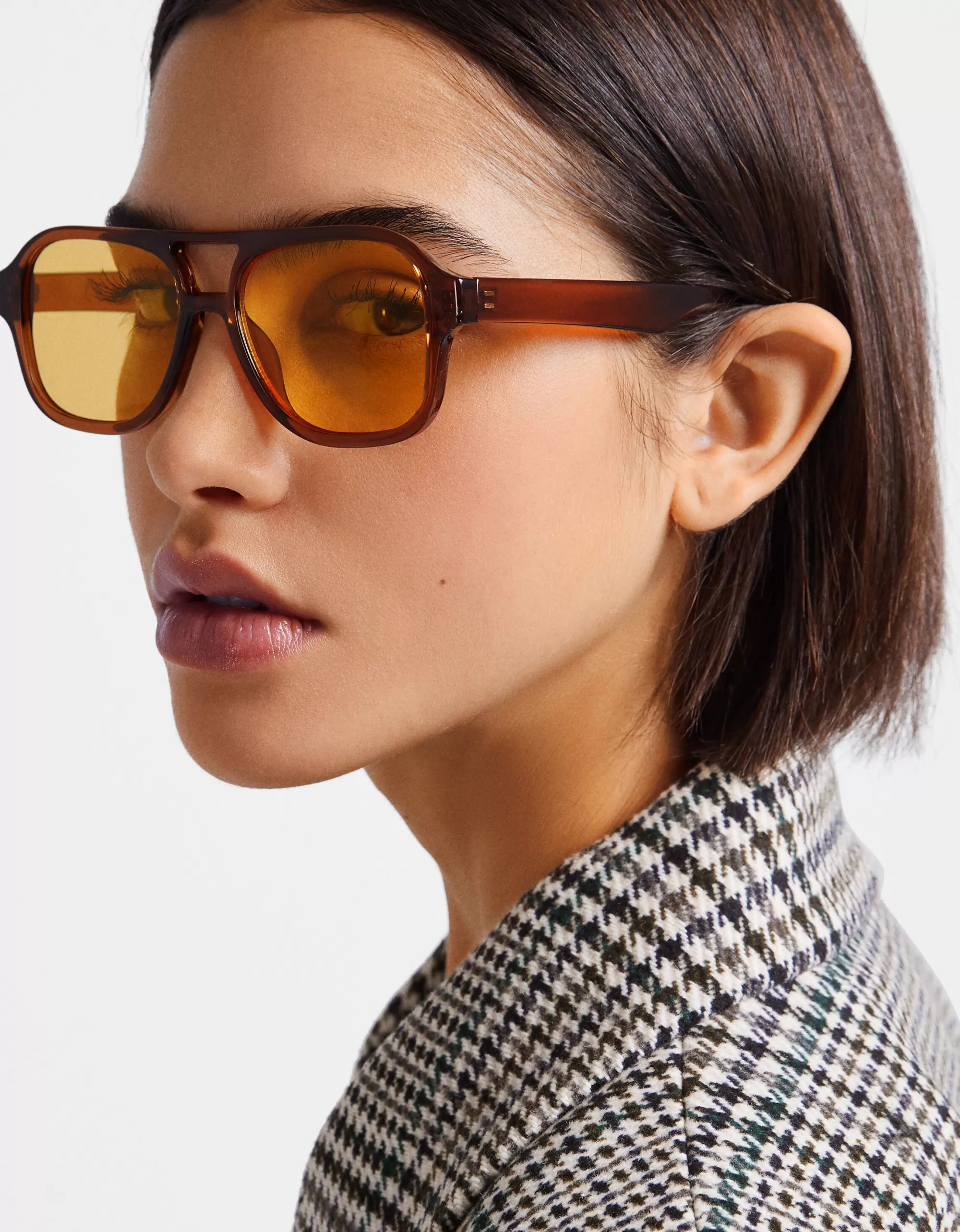 MUJER BERSHKA Gafas retro efecto carey