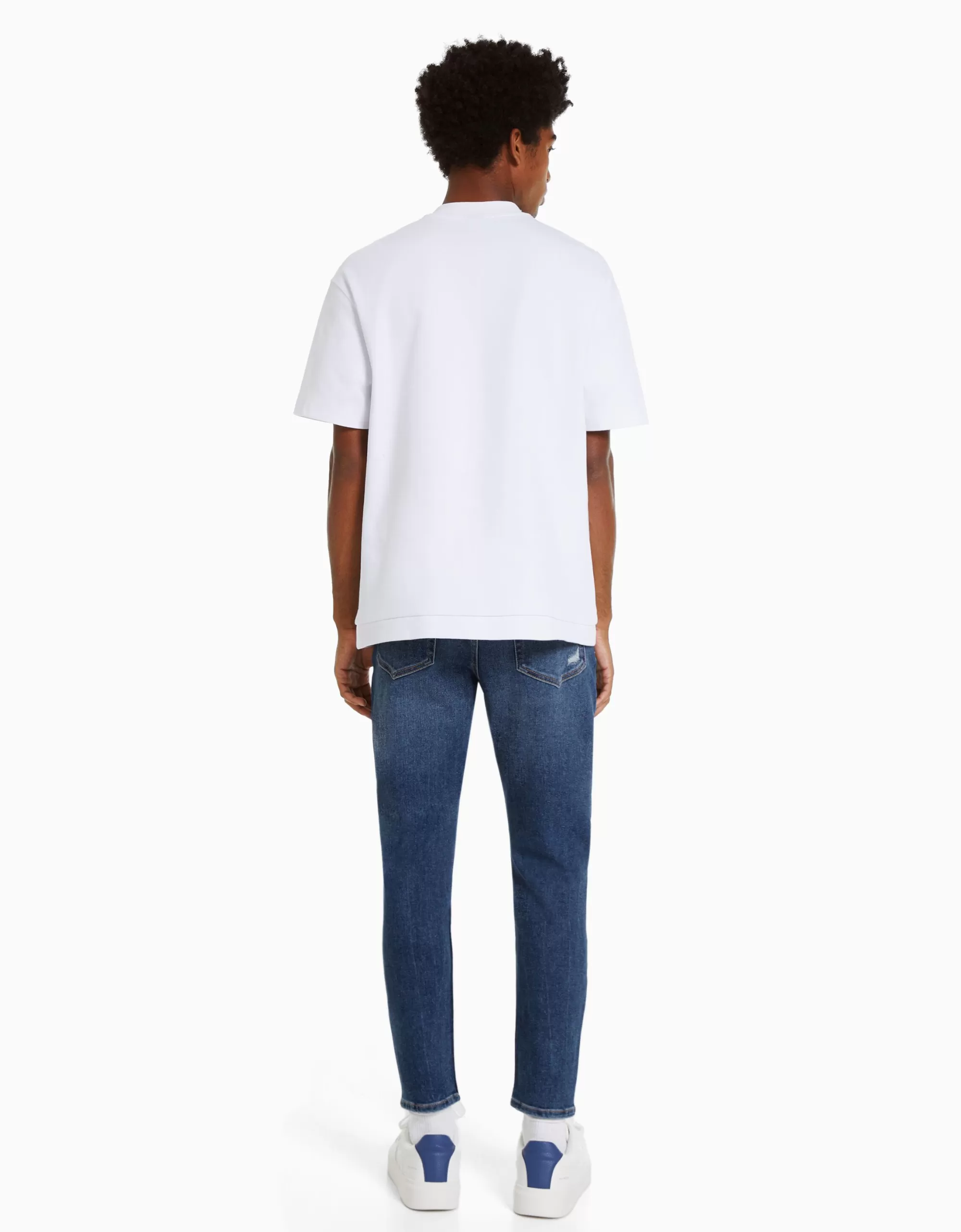 HOMBRE BERSHKA Jeans carrot rotos