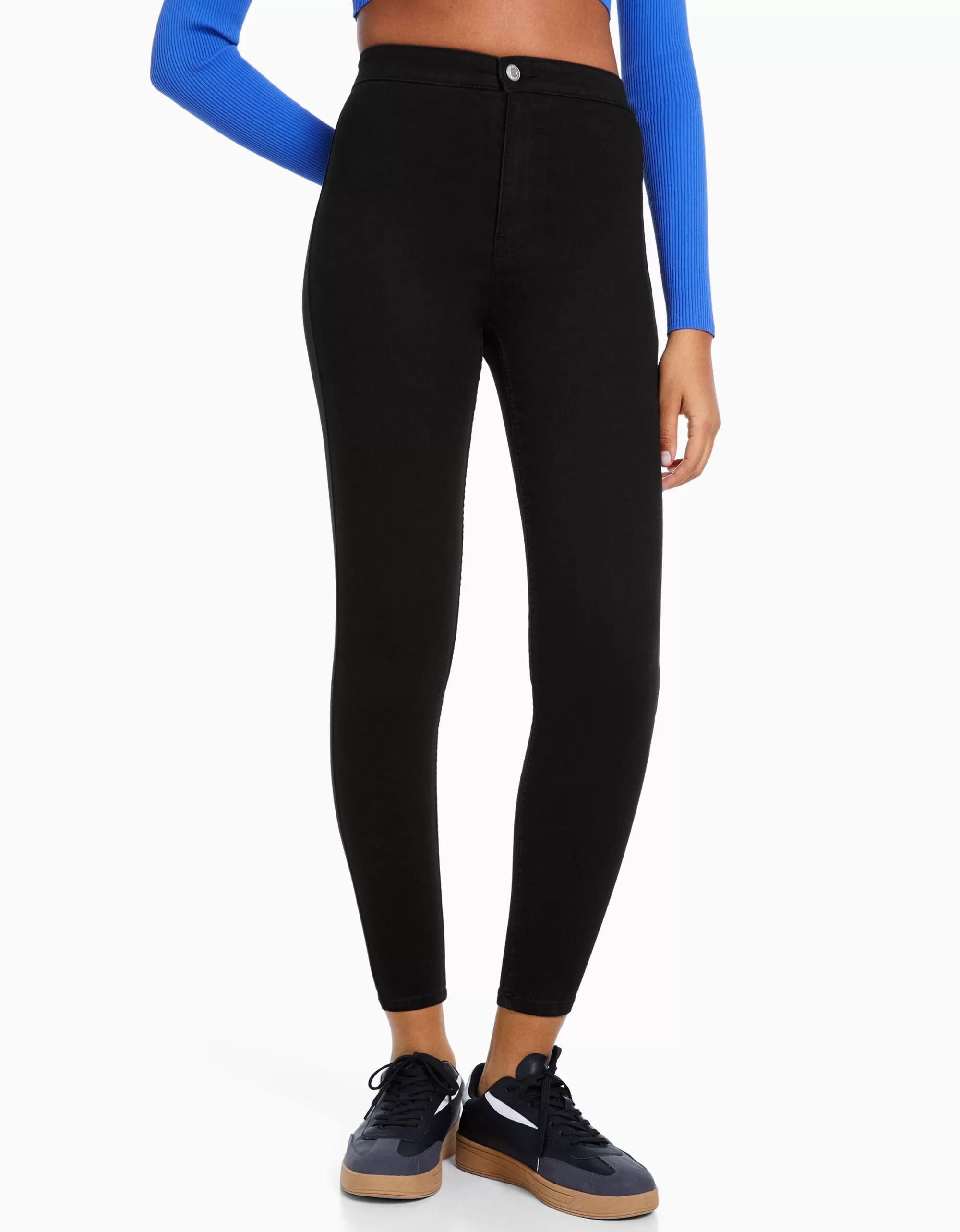 MUJER BERSHKA Jeans jegging super high waist