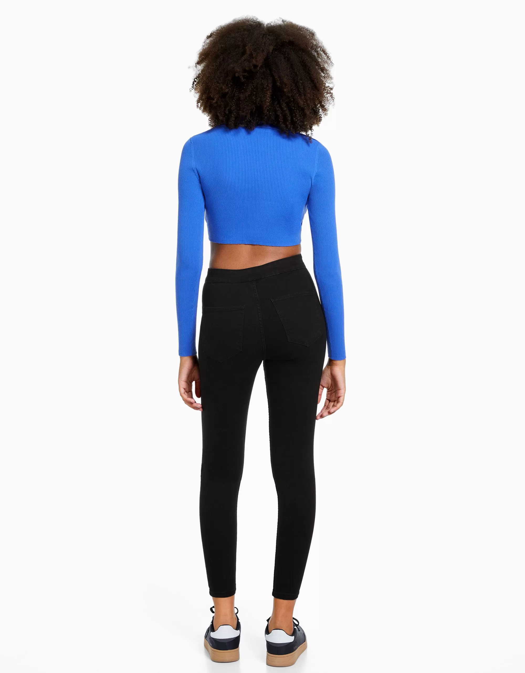 MUJER BERSHKA Jeans jegging super high waist