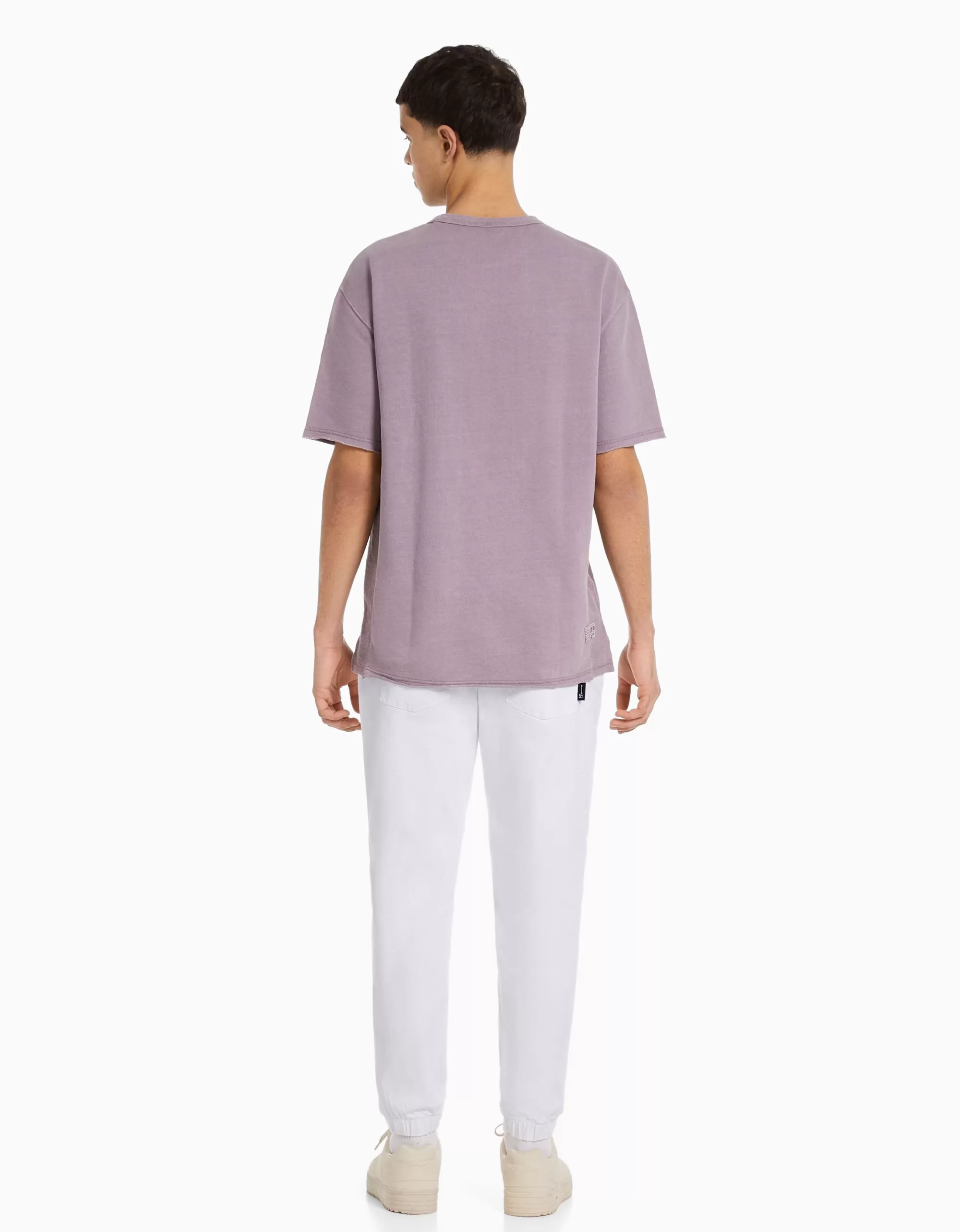HOMBRE BERSHKA Jeans jogger color rotos