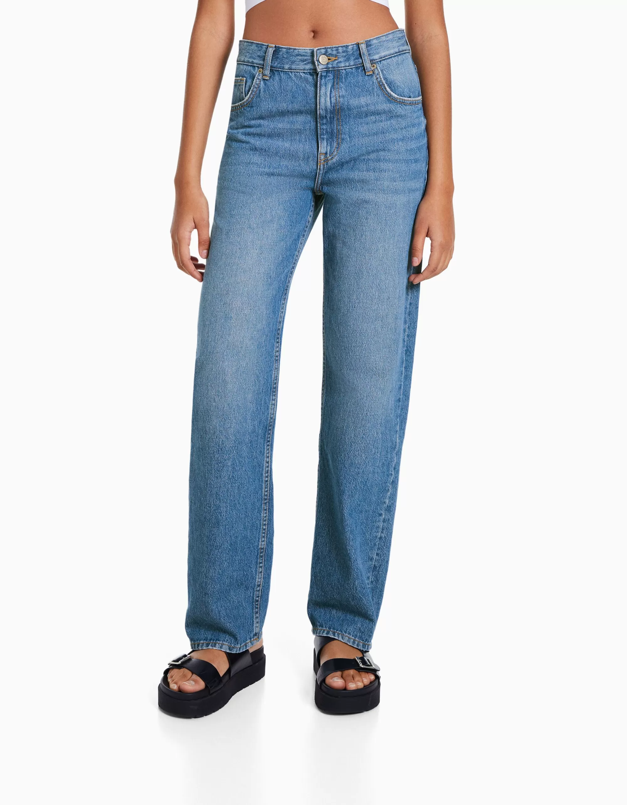 MUJER BERSHKA Jeans straight