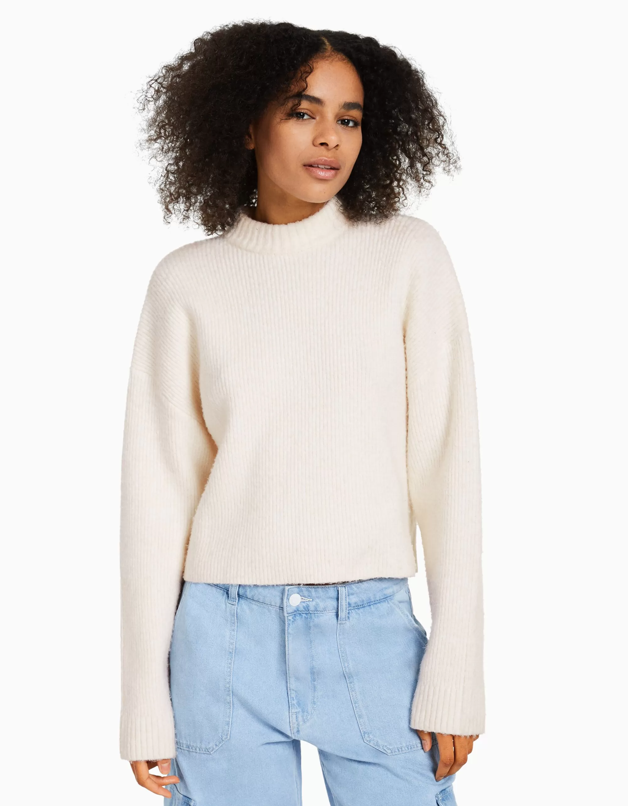 MUJER BERSHKA Jersey espalda abierta