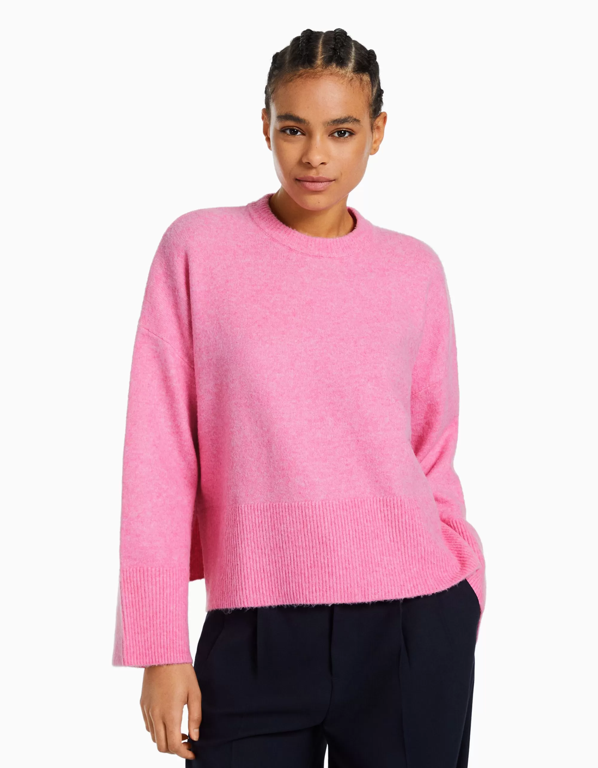 MUJER BERSHKA Jersey oversize