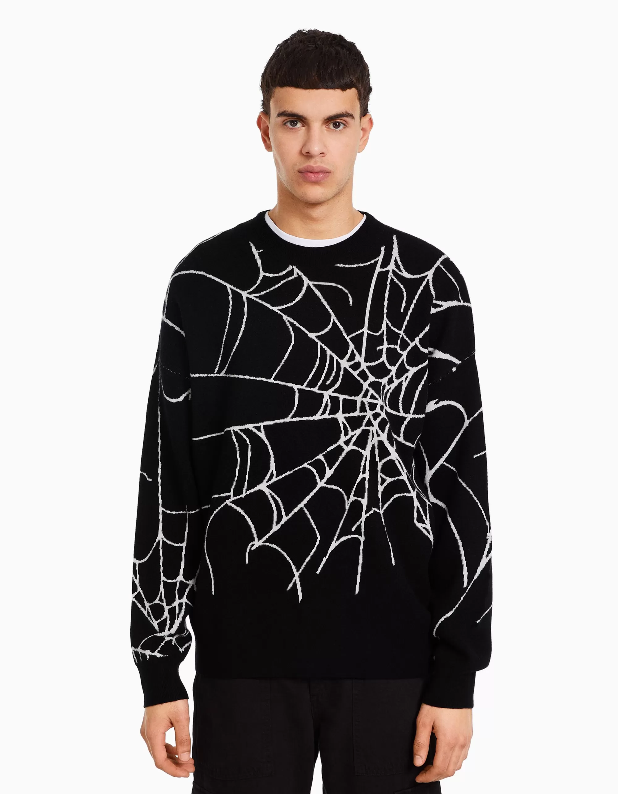 HOMBRE BERSHKA Jersey print