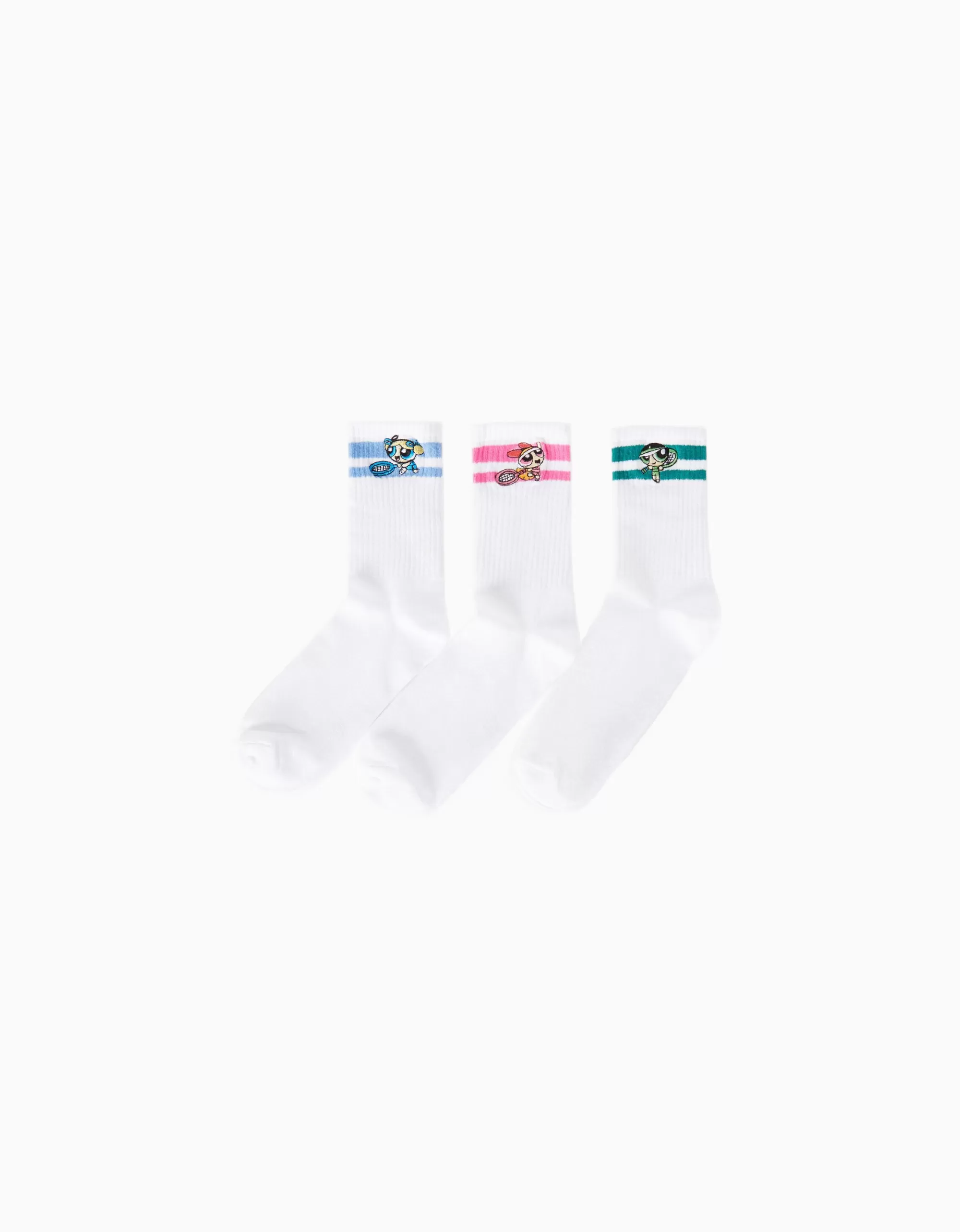 MUJER BERSHKA Pack 3 calcetines Supernenas