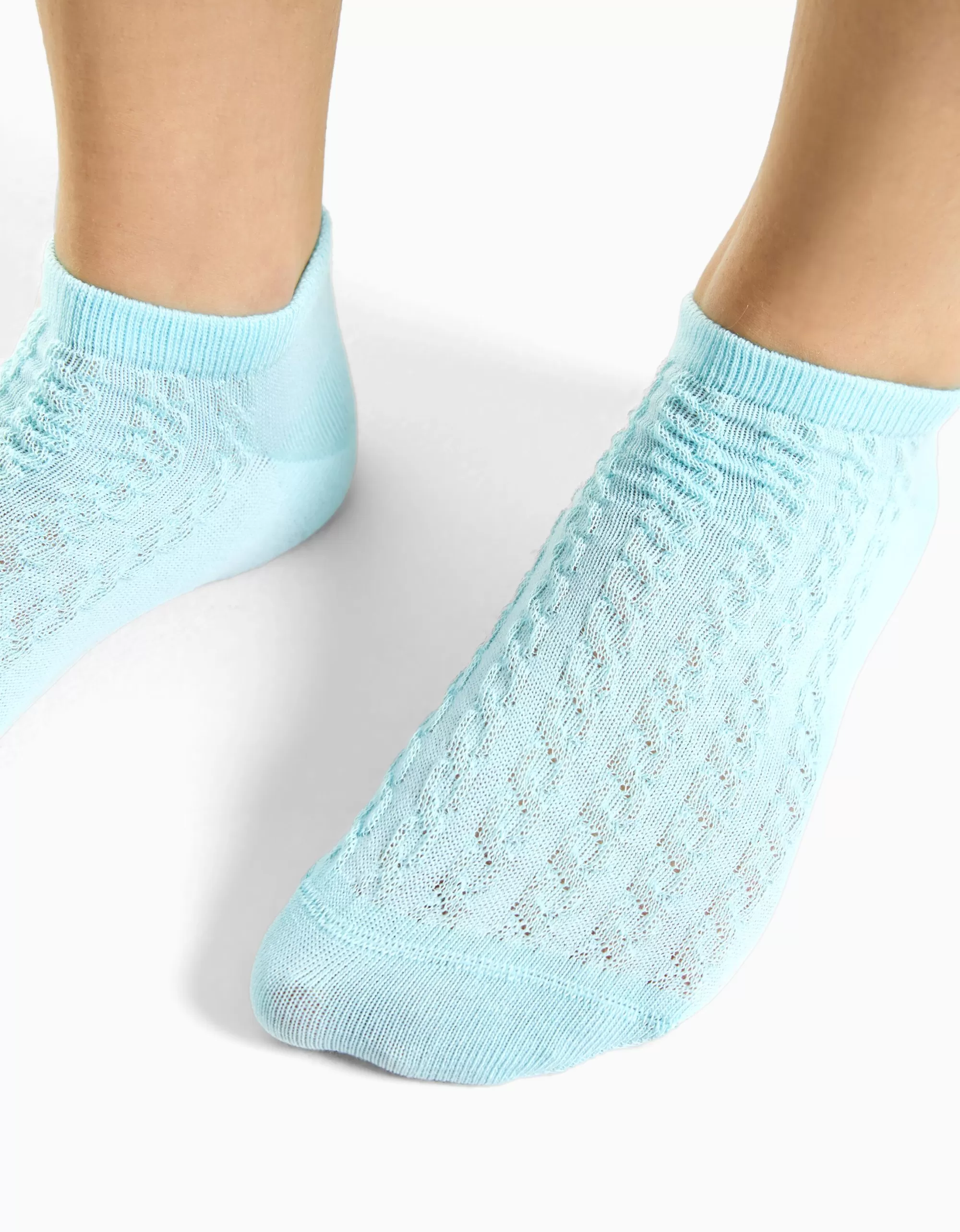 MUJER BERSHKA Pack 3 calcetines tobilleros textura