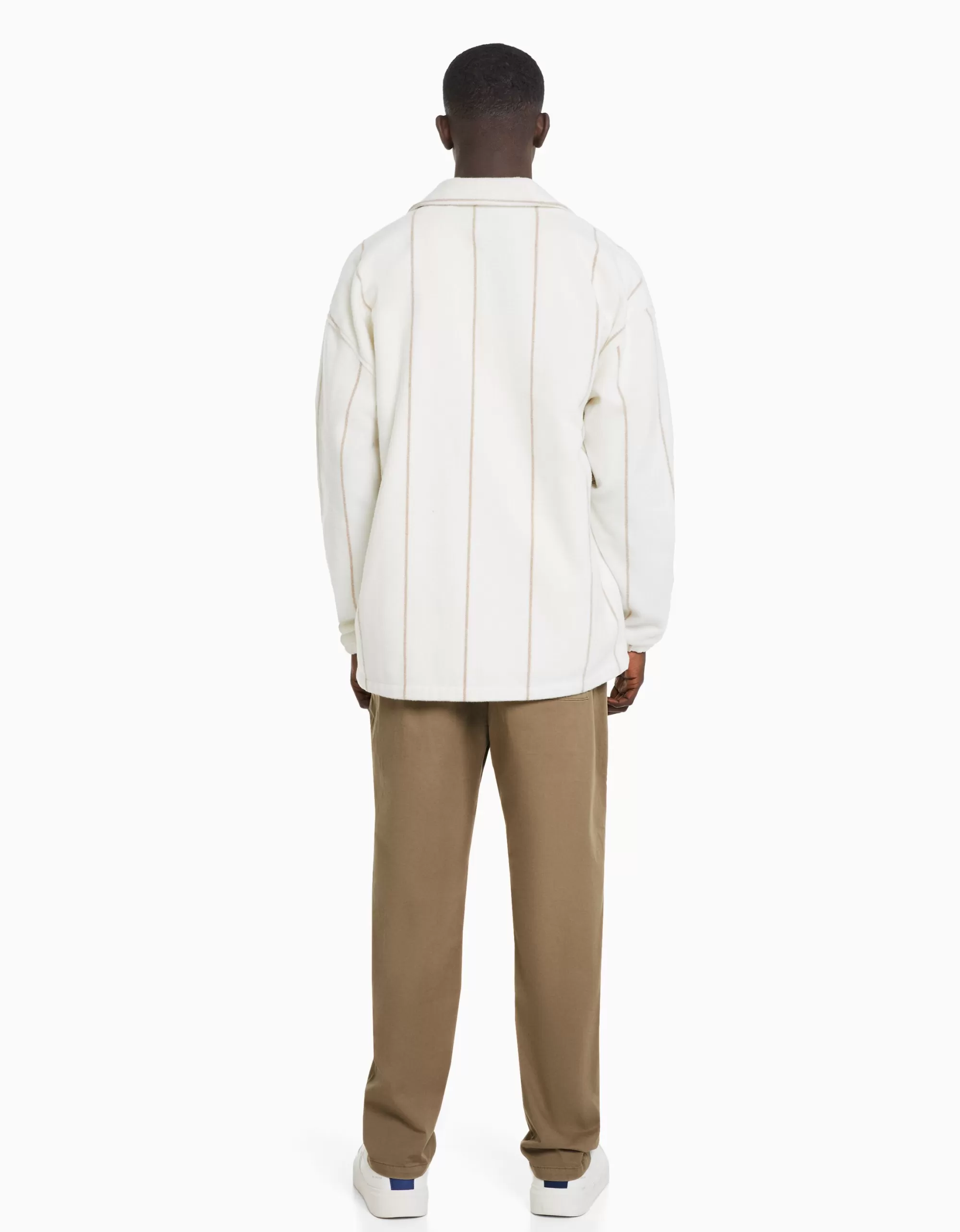 HOMBRE BERSHKA Pantalón loose algodón
