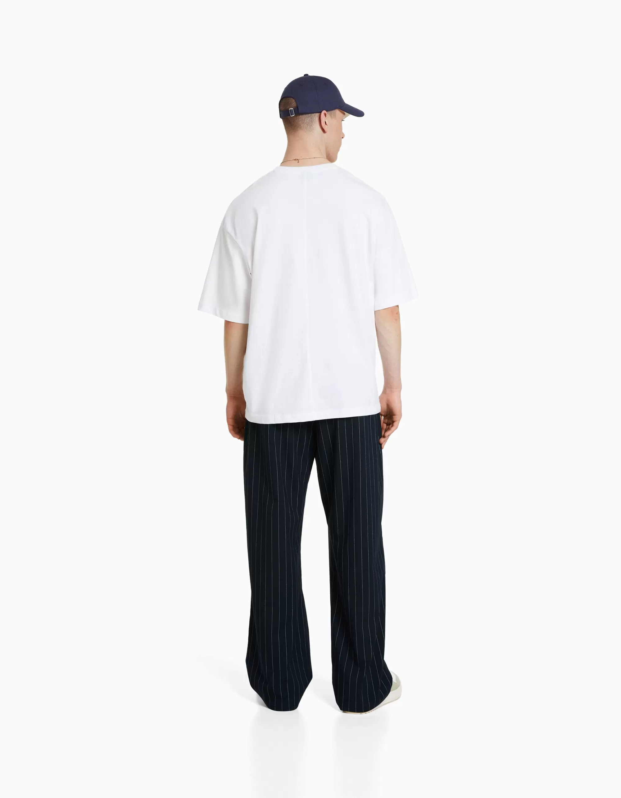 MUJER BERSHKA Pantalón tailoring rayas