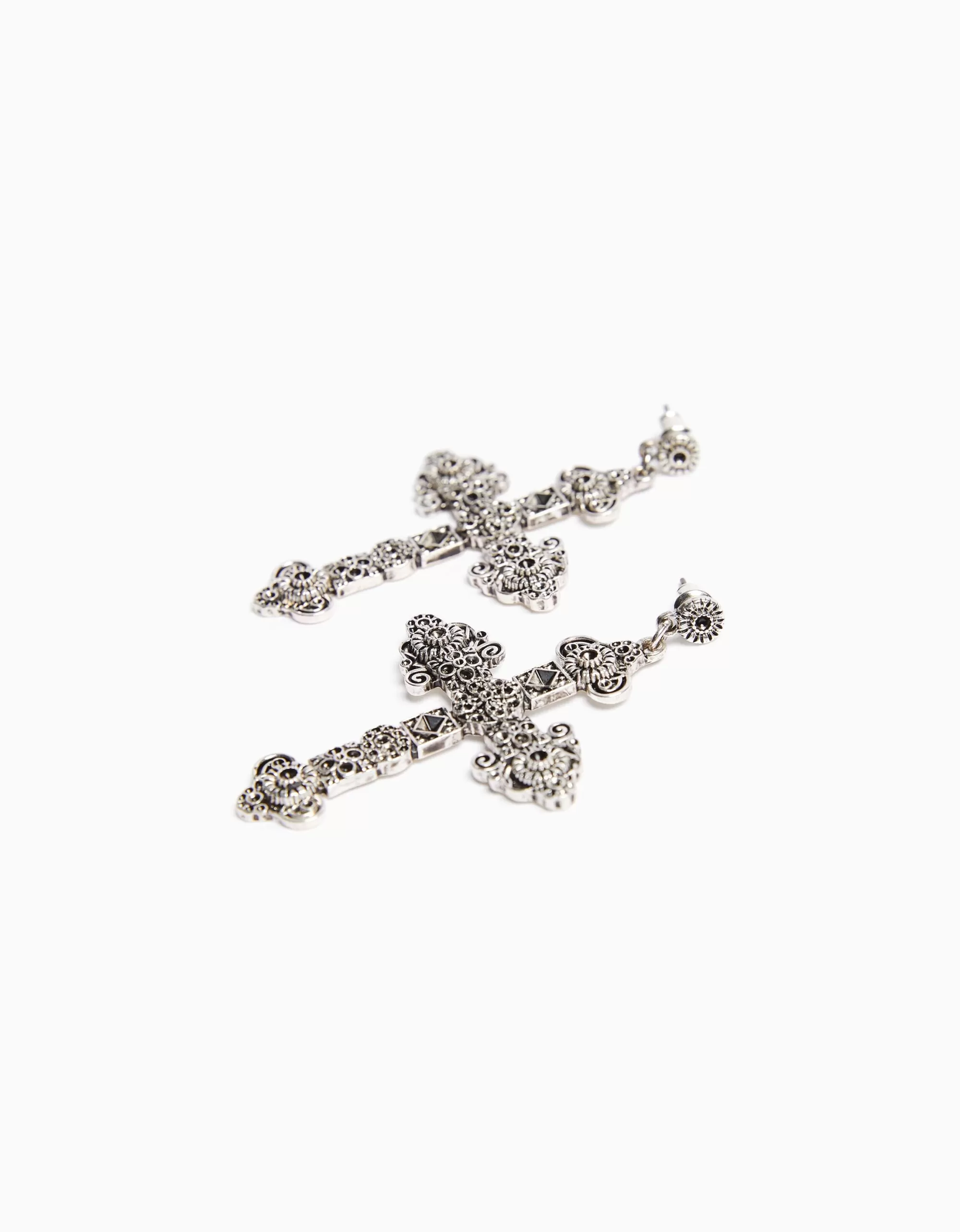 MUJER BERSHKA Pendientes cruz