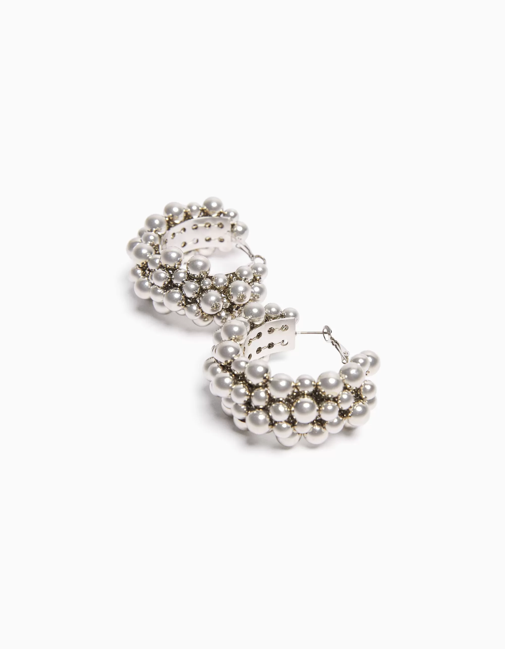 MUJER BERSHKA Pendientes grandes bolitas