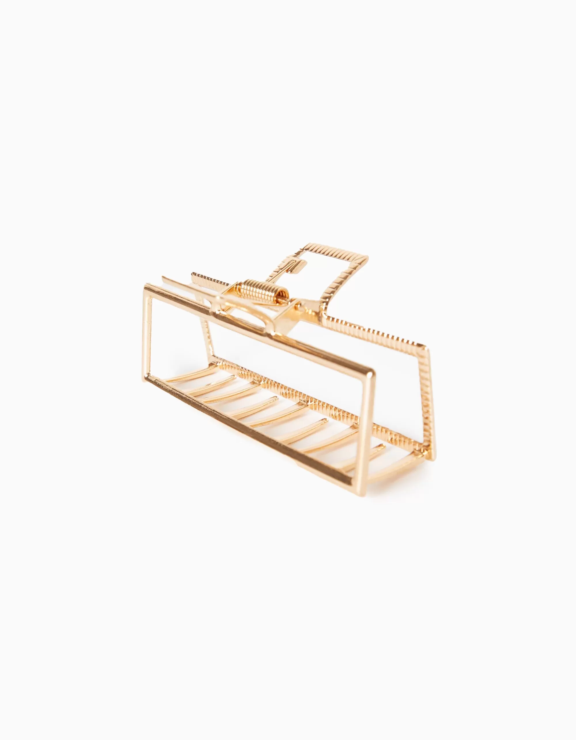 MUJER BERSHKA Pinza rectangular efecto metal