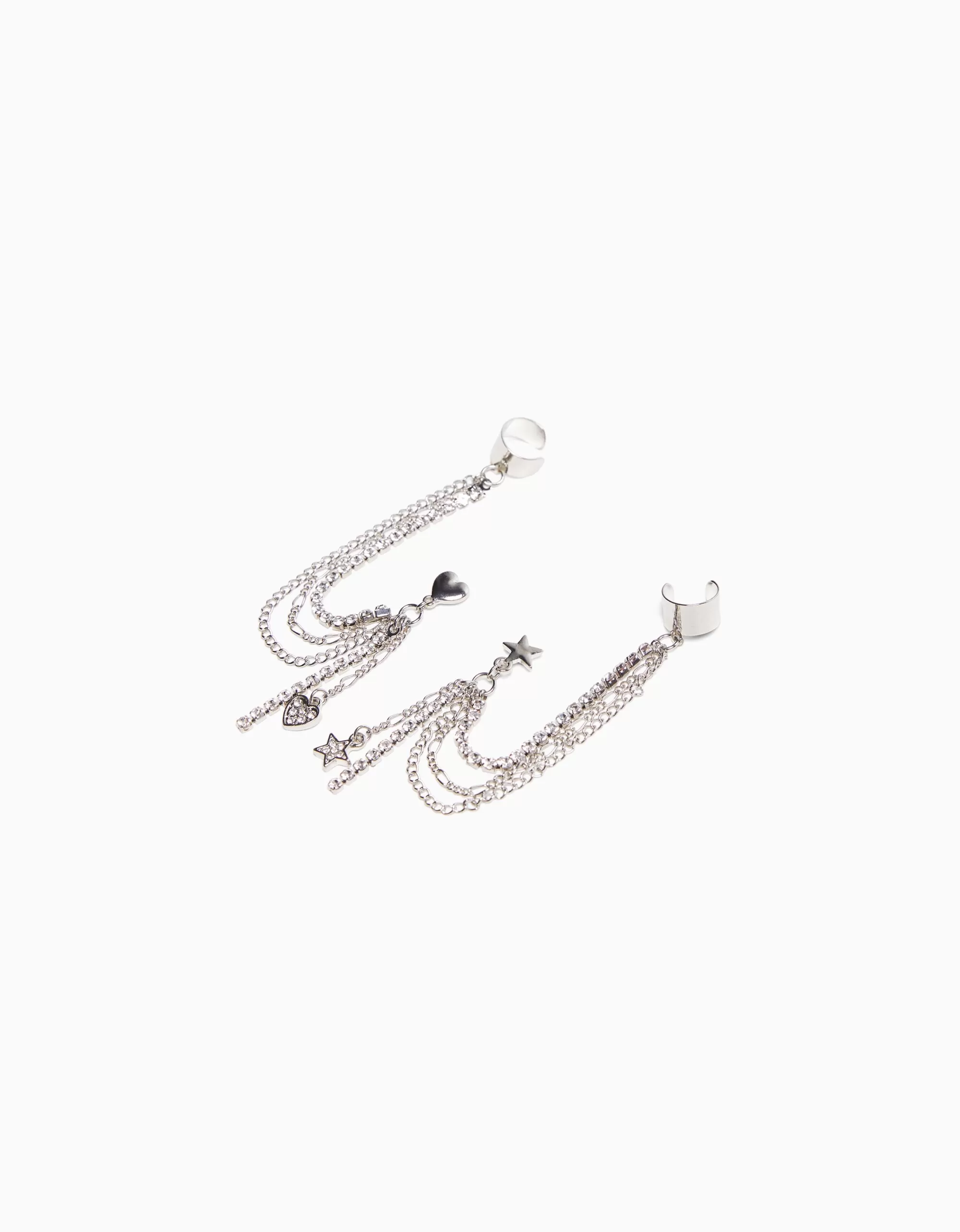 MUJER BERSHKA Set 2 pendientes ear cuff