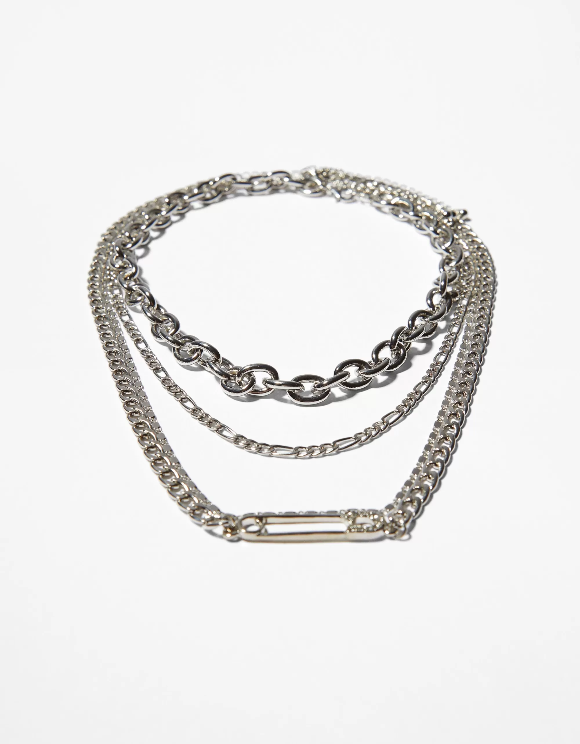 MUJER BERSHKA Set 4 collares cadena