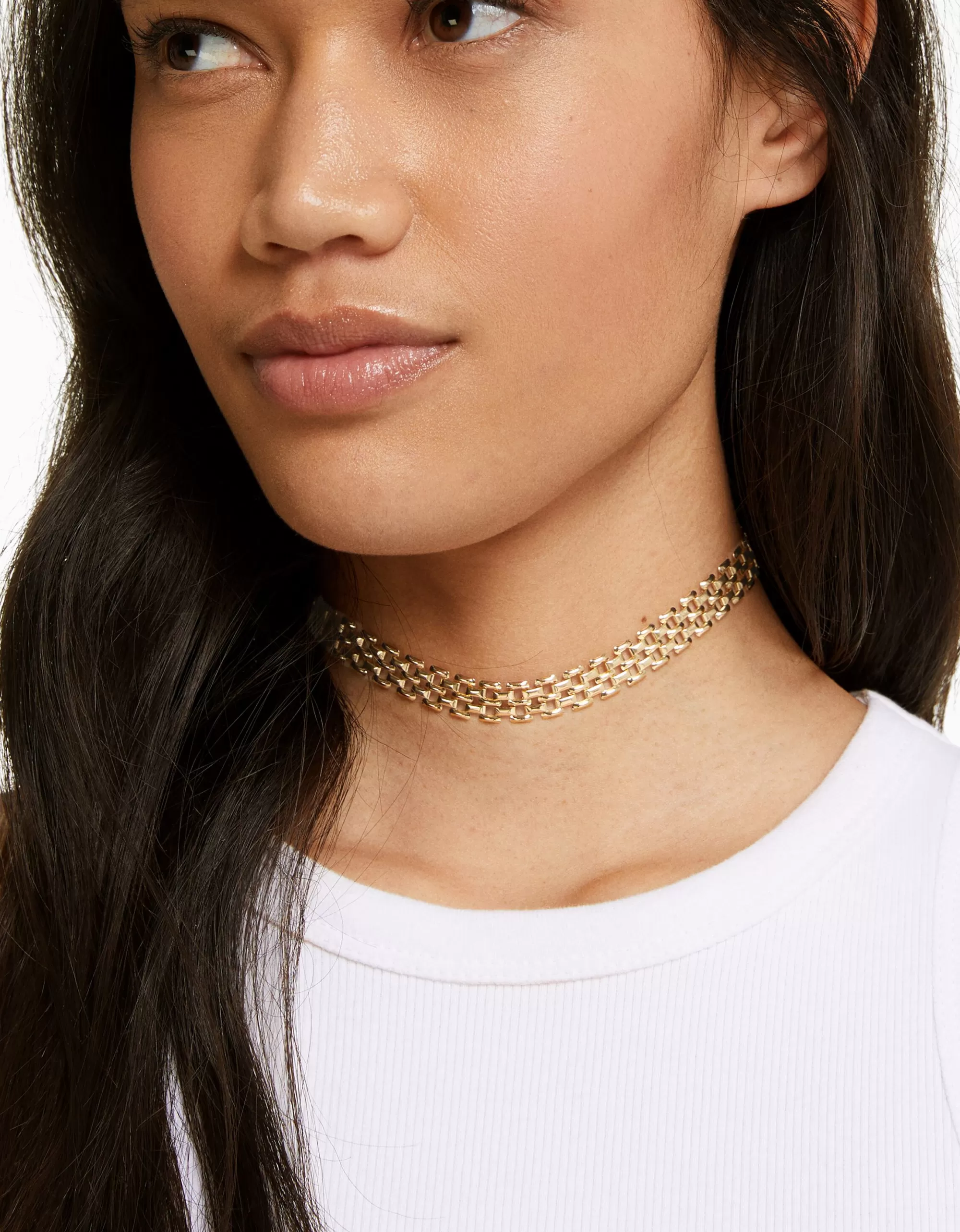 MUJER BERSHKA Set 4 collares cadena choker