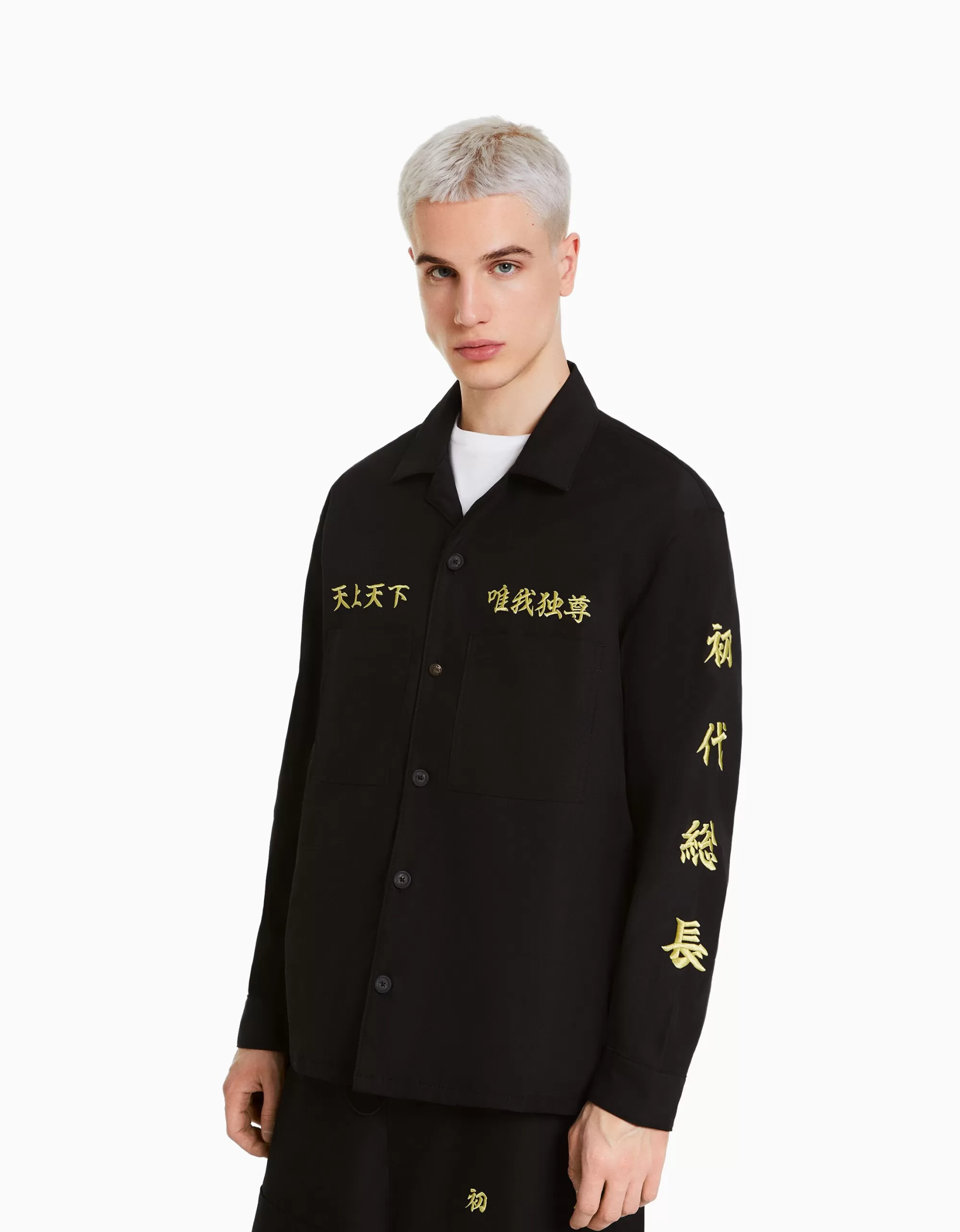 HOMBRE BERSHKA Sobrecamisa bordado TOKYO REVENGERS