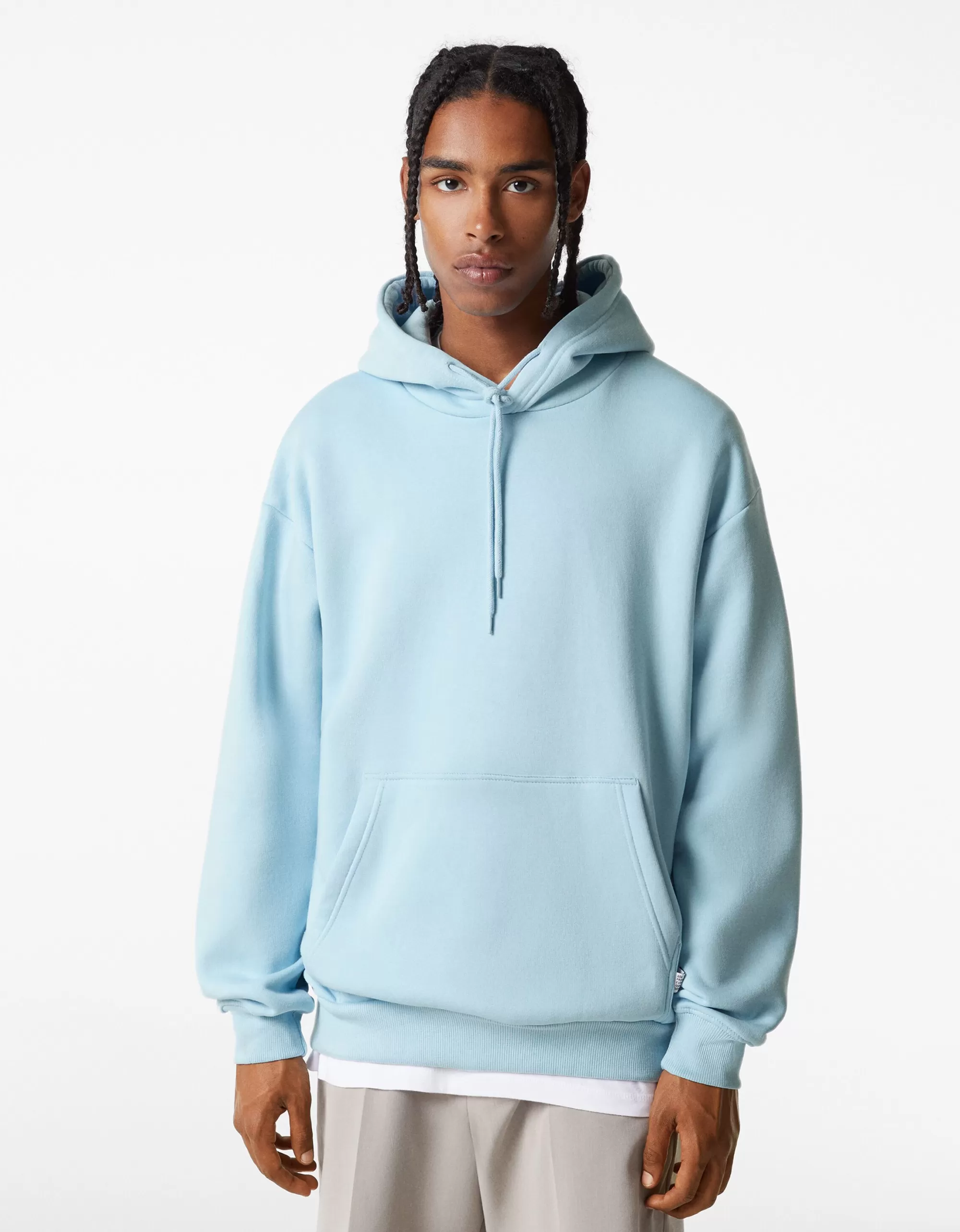 MUJER BERSHKA Sudadera capucha oversize