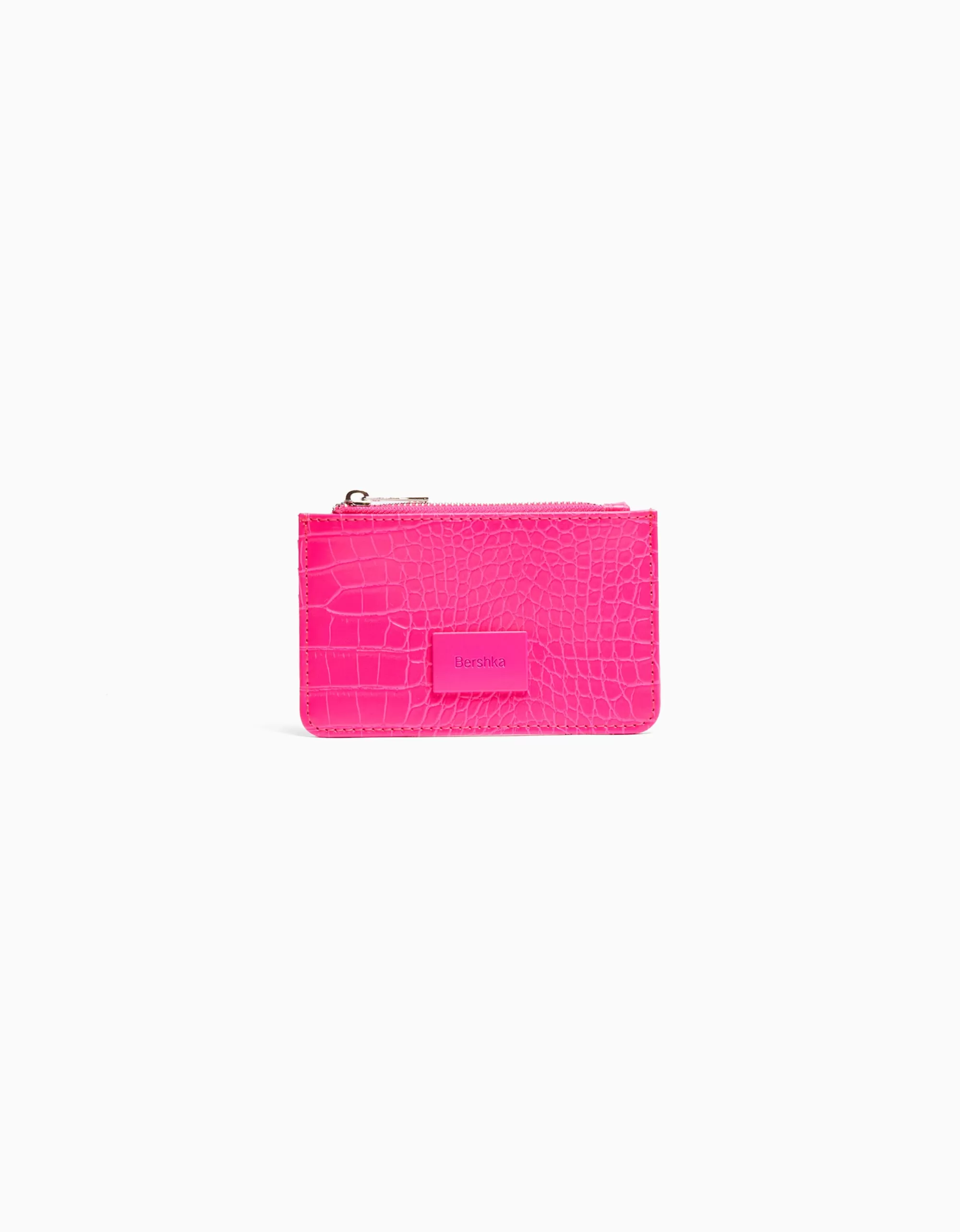 MUJER BERSHKA Tarjetero placa grabado estampado animal