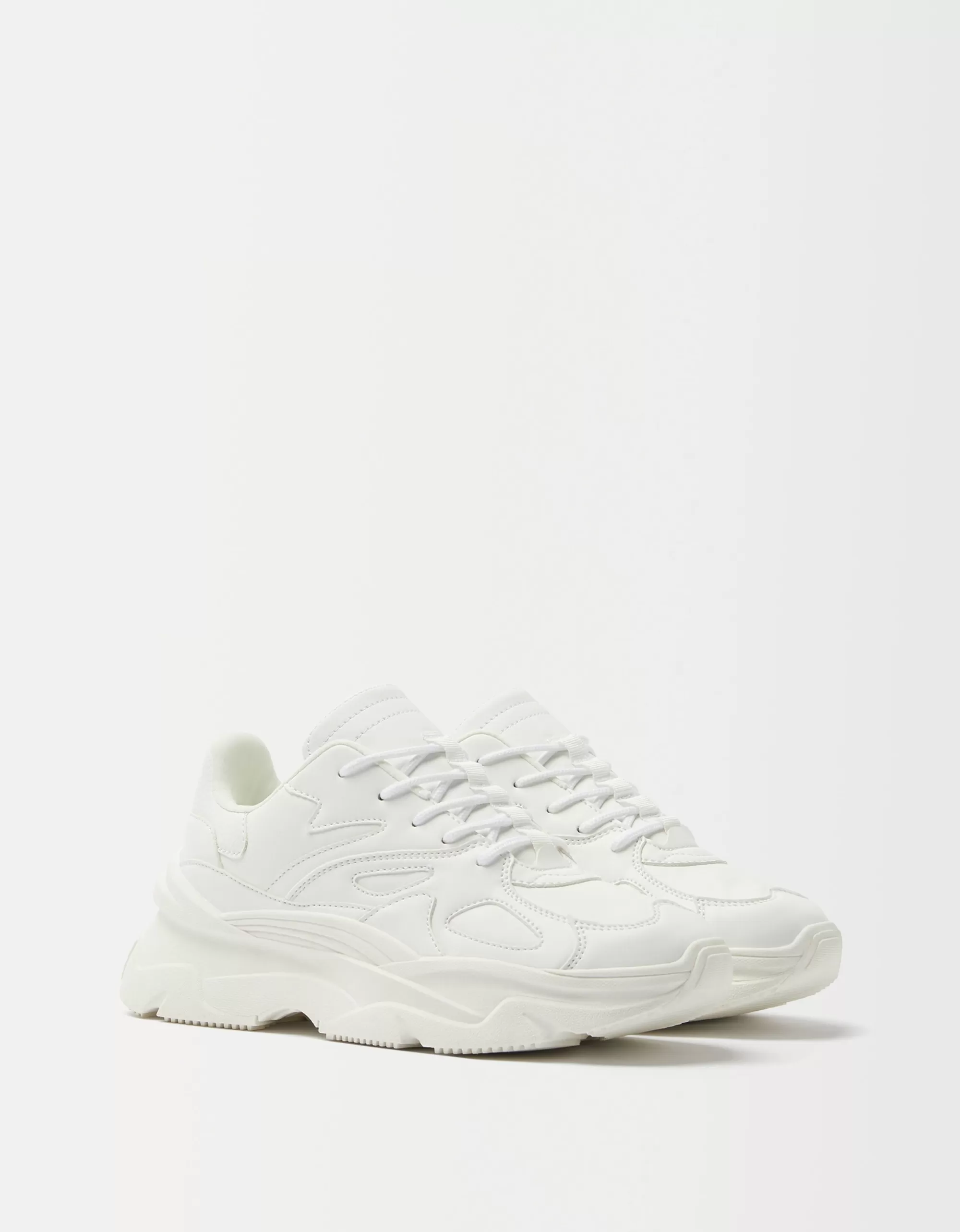 MUJER BERSHKA Zapatillas pespuntes